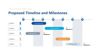 Proposed Timeline Table Layout Slide Template