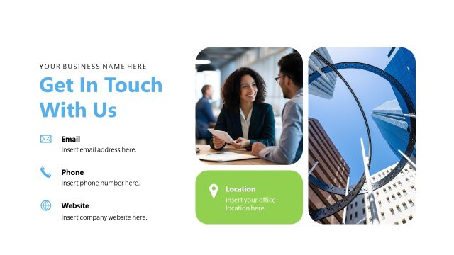 Contact Info Slide for SCRUM Business Opportunity Presentation