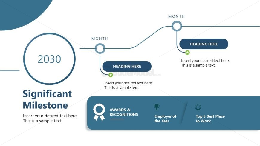 Customizable Company Timeline PPT Template