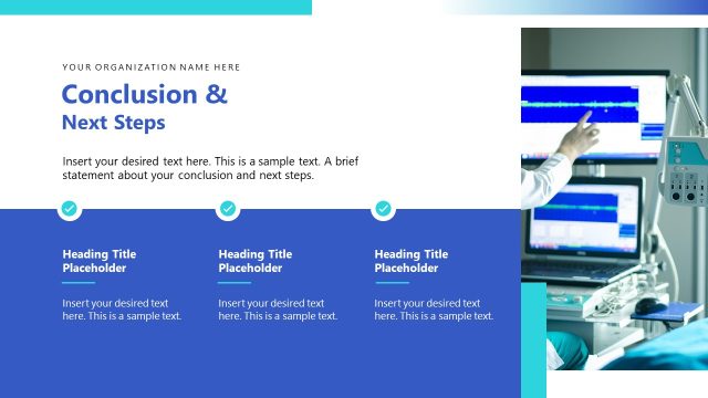 Conclusion & Next Steps Slide – Remote Healthcare Solutions Template