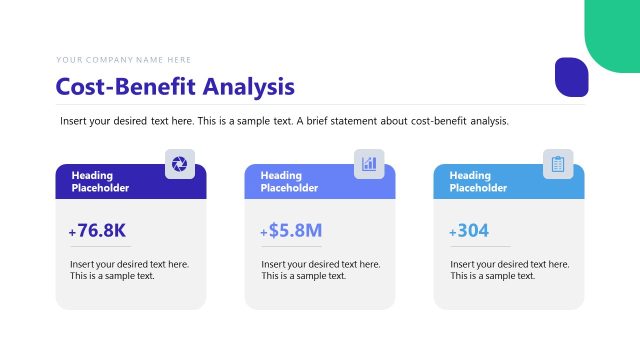 Cost-Benefit Analysis Slide with Statistical Data
