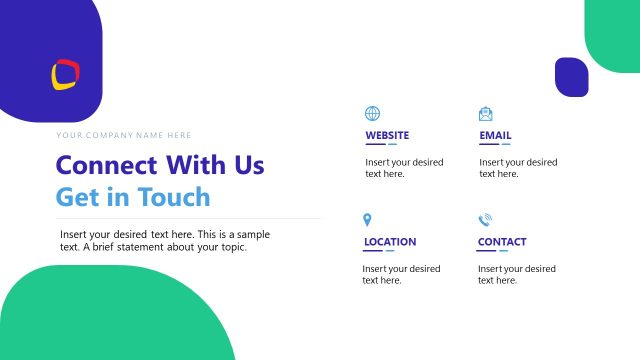 Connect with Us Slide – Client Consulting Presentation Slide Template
