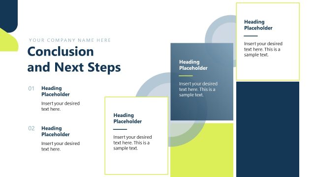Conclusion & Next Steps -Strategic Response Template Slide