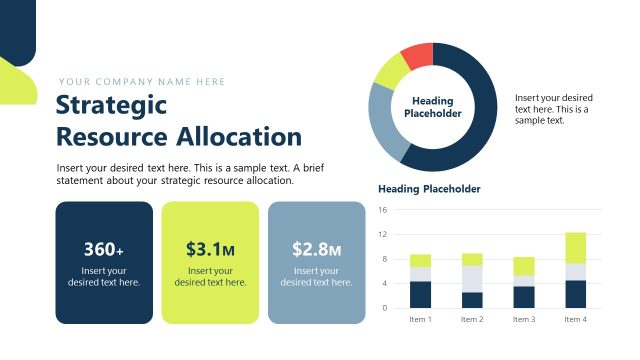 Strategic Resource Allocation Slide with Charts