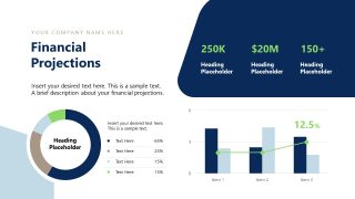 Financial Projections Slide - Investment Proposal Template Slide 