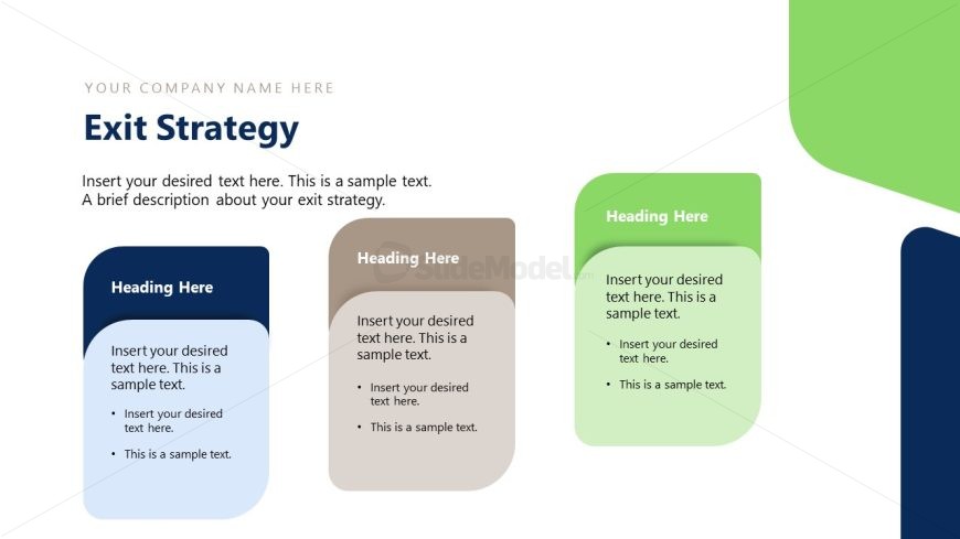 Editable PPT Slide for Exit Strategy