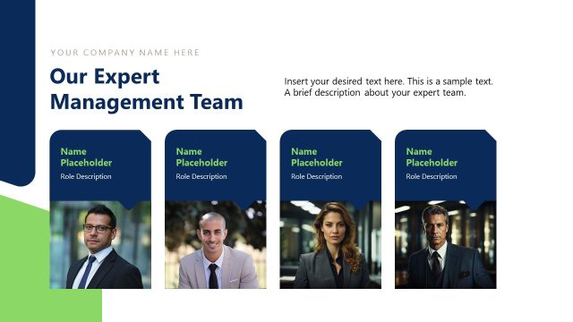 Our Expert Management Team Presentation with Images