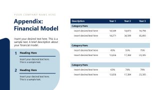 Financial Model - Investment Proposal Slide Deck 