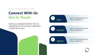 Get in Touch - Investment Proposal PowerPoint Slide  