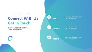 Get in Touch - Business Presentation Template Slide 