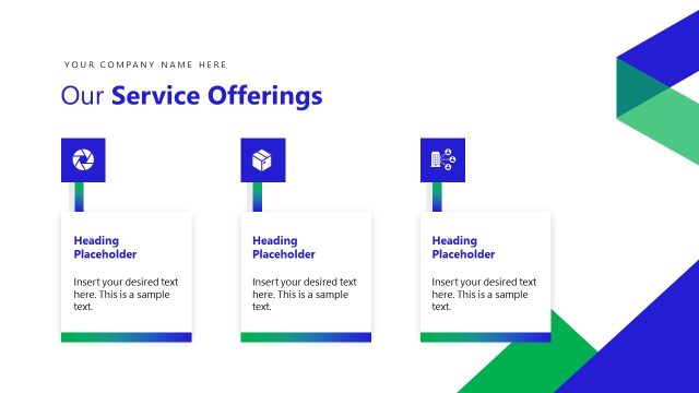 Our Service Offerings Slide with Infographics