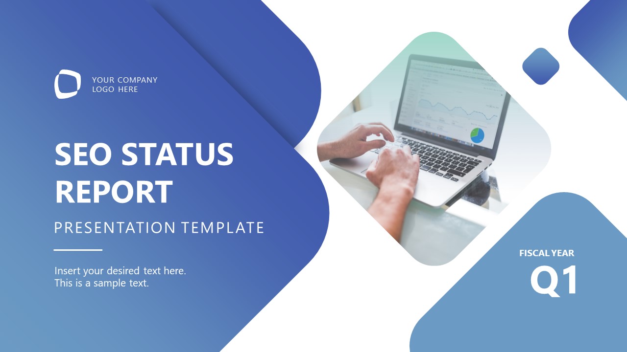 Editable SEO Status Report PPT Template