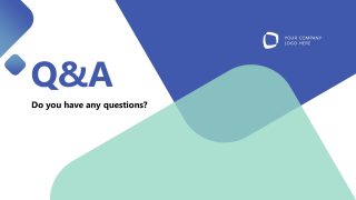 SEO Report Template Slide for Q&A