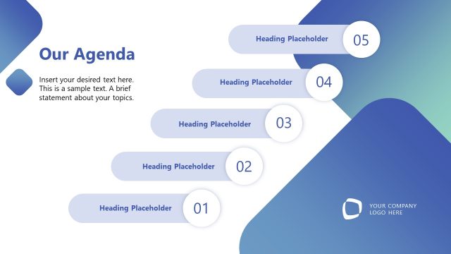 Editable SEO Status Report Template – Agenda Slide