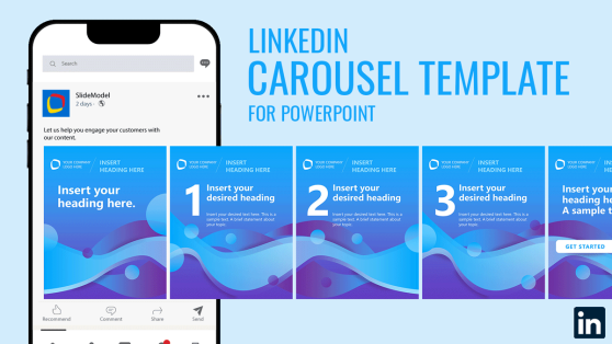 5-Slide LinkedIn Carousel Presentation Template
