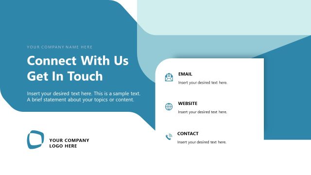 Connect With Us Slide – Effective Employee Training Presentation Template