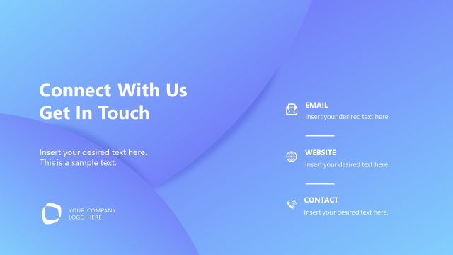 Contact Us Slide for Event Planning Template