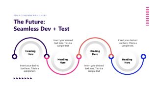 Four Step Diagram Vibe Testing Template 
