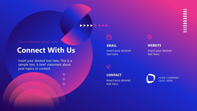 Connect with Us Slide – Vibe Testing Presentation Template