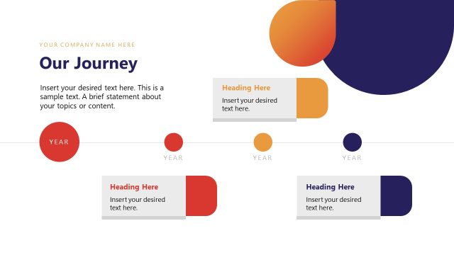 Our Journey Process Diagram – Oil & Gas Industry Template
