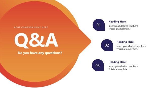 Q&A Slide for Oil & Gas Industry PPT Template