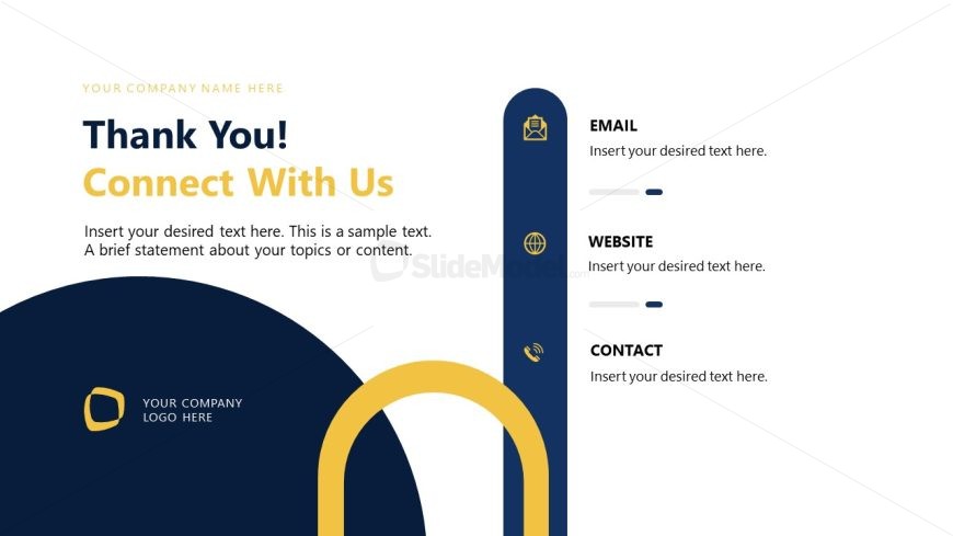 Connect With Us - Succession Planning PPT Template