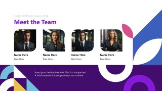 Modern Geometric Template PPT Slide 