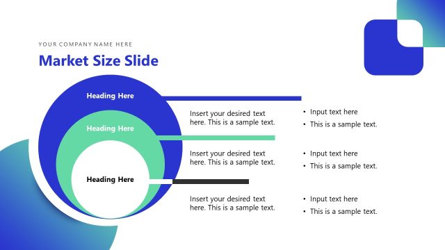 Market Size Diagram – Business Workshop Presentation Slide