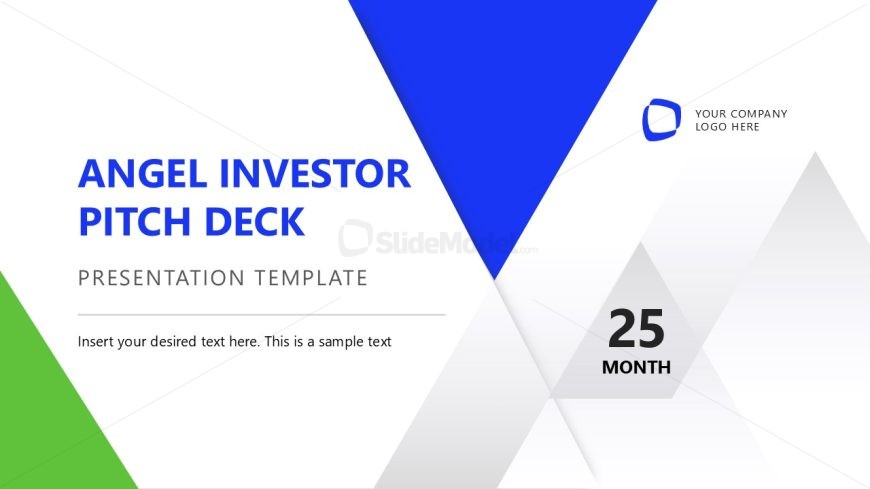 Title Slide for Angel Investor Presentation Template