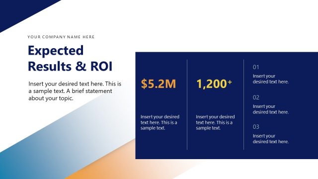 Expected Results & ROI Slide – Industrial Engineering Presentation Template