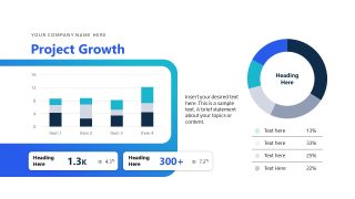 Canva Slide Template with Data Visualization 
