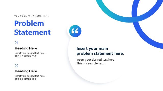 Slide for Problem Statement Presentation – Canva PPT Template