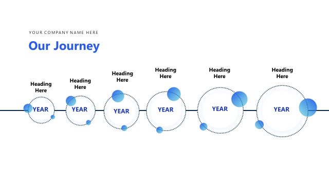 Our Journey Timeline Diagram Slide