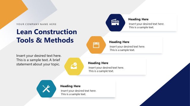 Lean Construction Tools & Methods – Lean Construction PPT Template