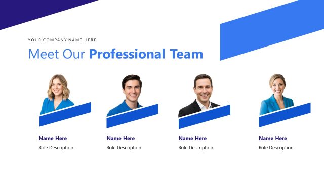 Meet Our Professionals Slide – Visual Corporate Profile Presentation