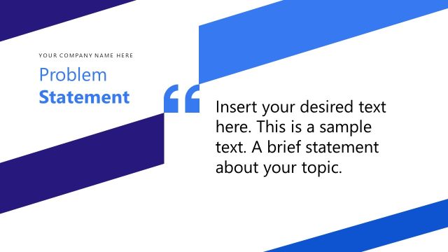 Editable Problem Statement Discussion Slide