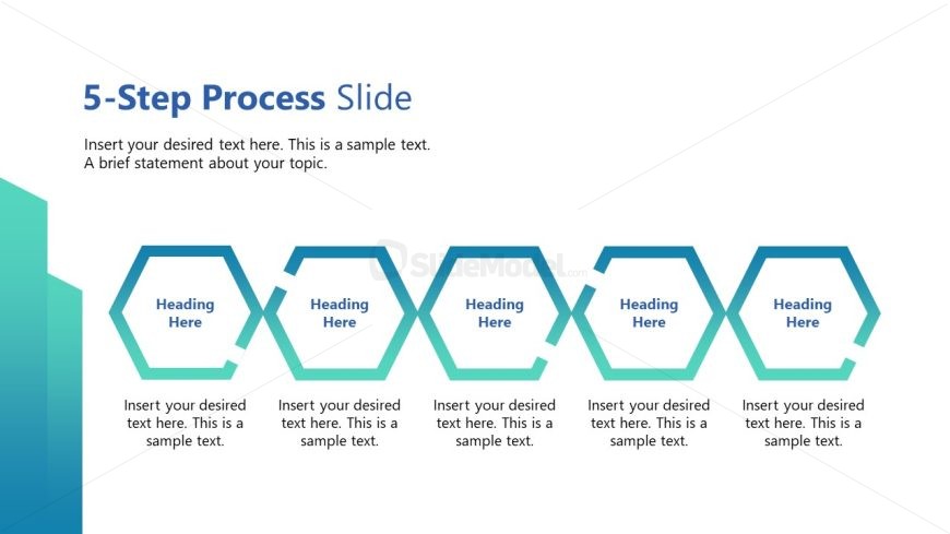 Horizontal Process Diagram - Leadership Template