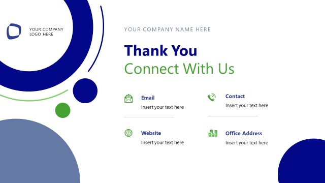 Contact Us Slide for Strategy Presentation Template