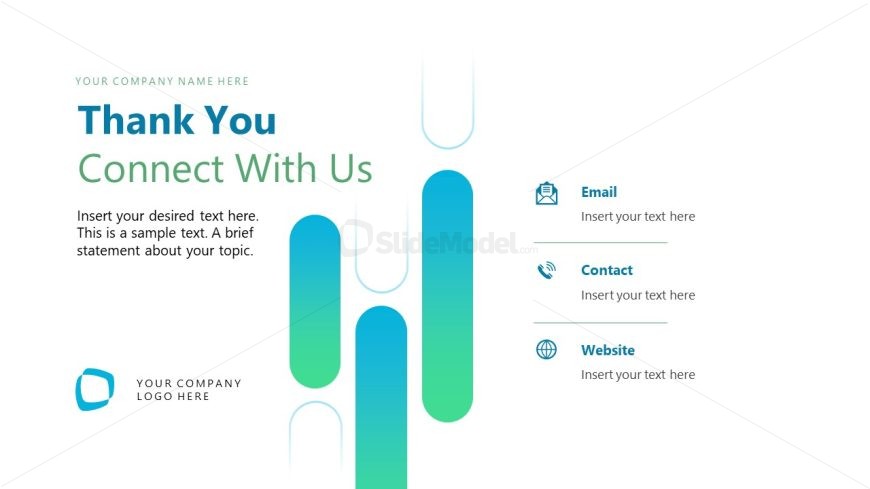 Editable Market Positioning Slide for Contact Info Presentation