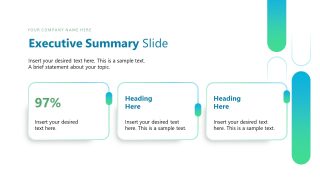 PPT Executive Summary Slide for Market Position Template