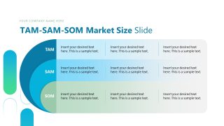 Creative Diagram Slide for TAM SAM SOM Market Size Presentation