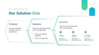 Solution Presentation Slide with Creative Diagram