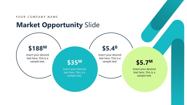 Market Opportunity Slide with Multiple Circles