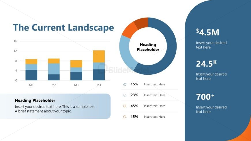 Slide with Data Charts - Social Media Marketing Agency Template