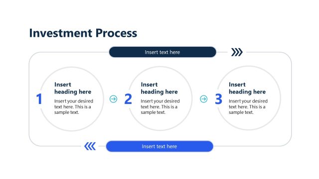 Three Step Process Diagram – Investor Presentation PPT Template