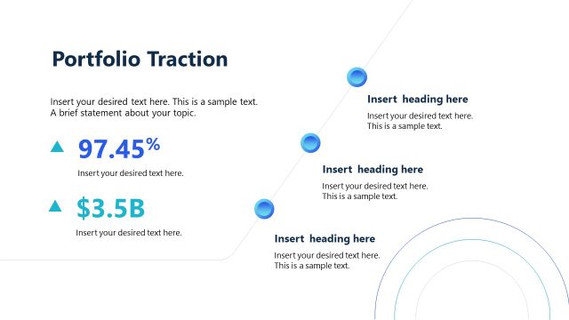 Portfolio Traction Slide with Stats – Investor PPT Template