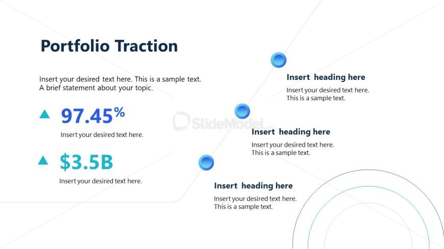 Investor PPT Template for Portfolio Traction