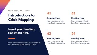 Customizable Crisis Mapping & Response Strategy Slide 