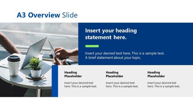 A3 Overview Slide with Placeholder Text