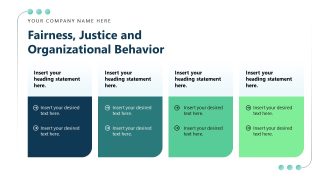 Four Vertical Sections Slide - Neuro Leadership Template 
